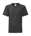 Kinder T-shirt Fruit of the Loom 61-023-0 Iconic dark Heather Grey